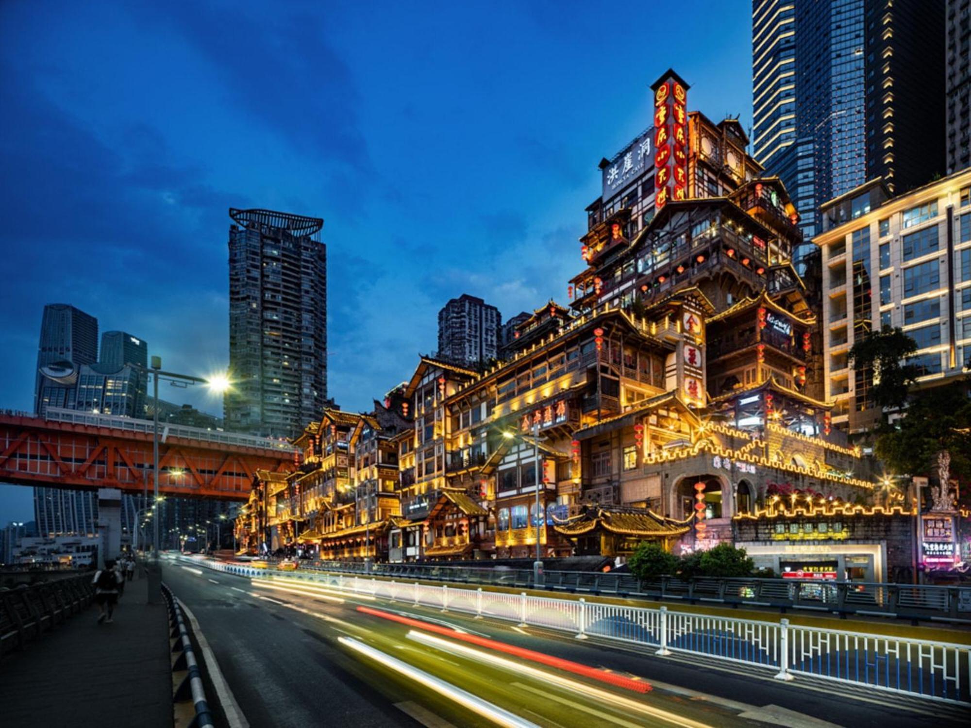 Intercontinental Chongqing Raffles City By Ihg Eksteriør billede